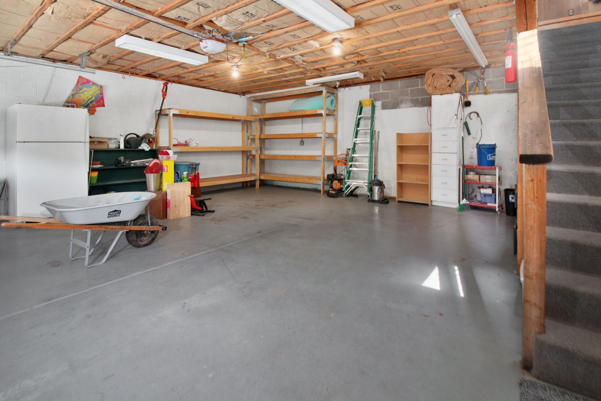 A finished garage floor coating that may increase home value